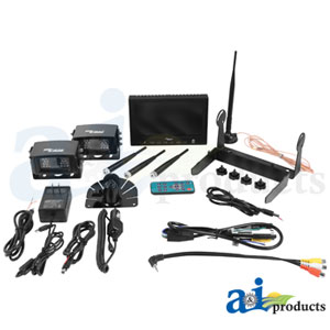 A-WL56M2C CabCAM Video System, Wireless (Includes 7" Monitor and 2 Cameras)