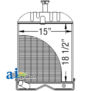 A-579004M91 Radiator w/ 3.500" Neck
