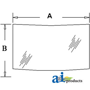 A-D129969 Glass, Rear, Lower