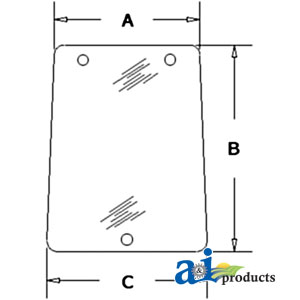 A-E4NN94501N75AA Glass, Rear, Side (RH/LH) - Tinted