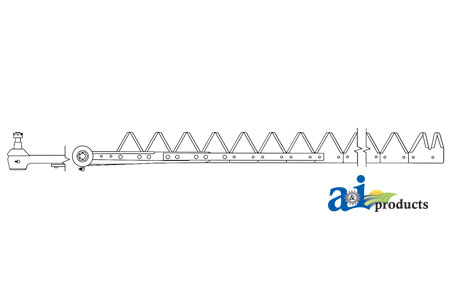 A-800-306 9', Black 11ga under serrated, Riveted