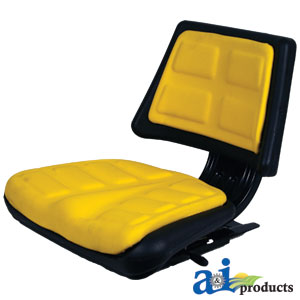 A-T110YL Seat, Universal w/ Trapezoid Back, YLW