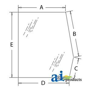 A-E7NN94297N17AC Glass, Door, Upper (LH)