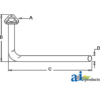 A-508523M92 Exhaust Pipe