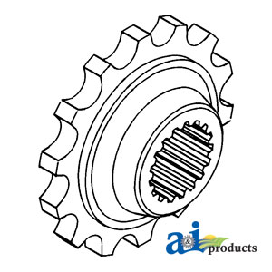 A-107416A Coupler Sprocket, Rear