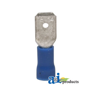 A-R19 Male Disconnects, Insulated, Wire Size 16-14, Tab Size .250, 10 Pk