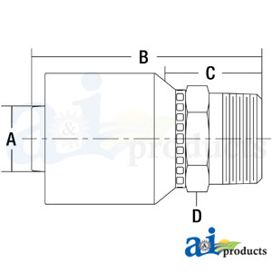 A-MP-20-20-W (HW-MP) Male NPTF Pipe - Rigid - Straight