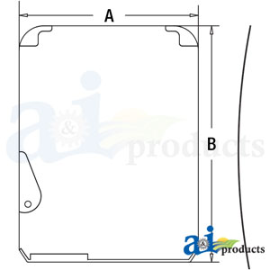 A-FYA00001495 Glass, Upper Front Windshield