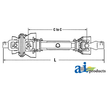 A-700728508 Complete 80° CV Driveline; 540 RPM