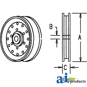 A-312446490 Pulley, Idler (V-belt)