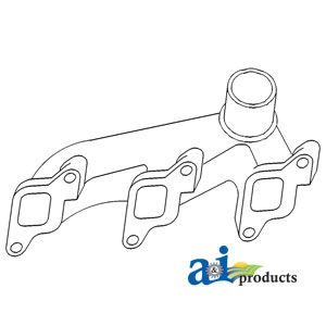 A-C5NE9430A Manifold, Exhaust (Horizontal)
