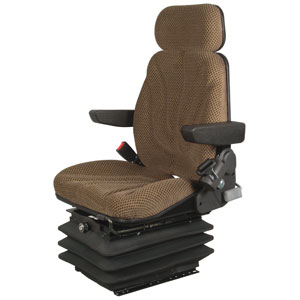 A-F10A6010 Seat, F10 Series, Air Suspension, Brown Checkered Cloth