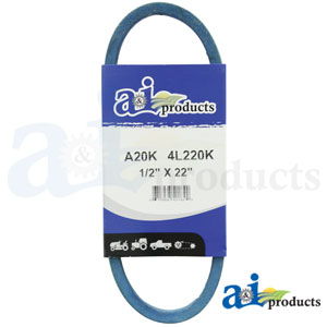 A-A20K Aramid Blue V-Belt (1/2" X 22" )
